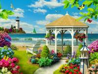 Online jigsaw puzzles landscape BigPuzzle.net - free online jigsaw puzzles full screen games! Play free! Bigest online Puzzles with rotation options!